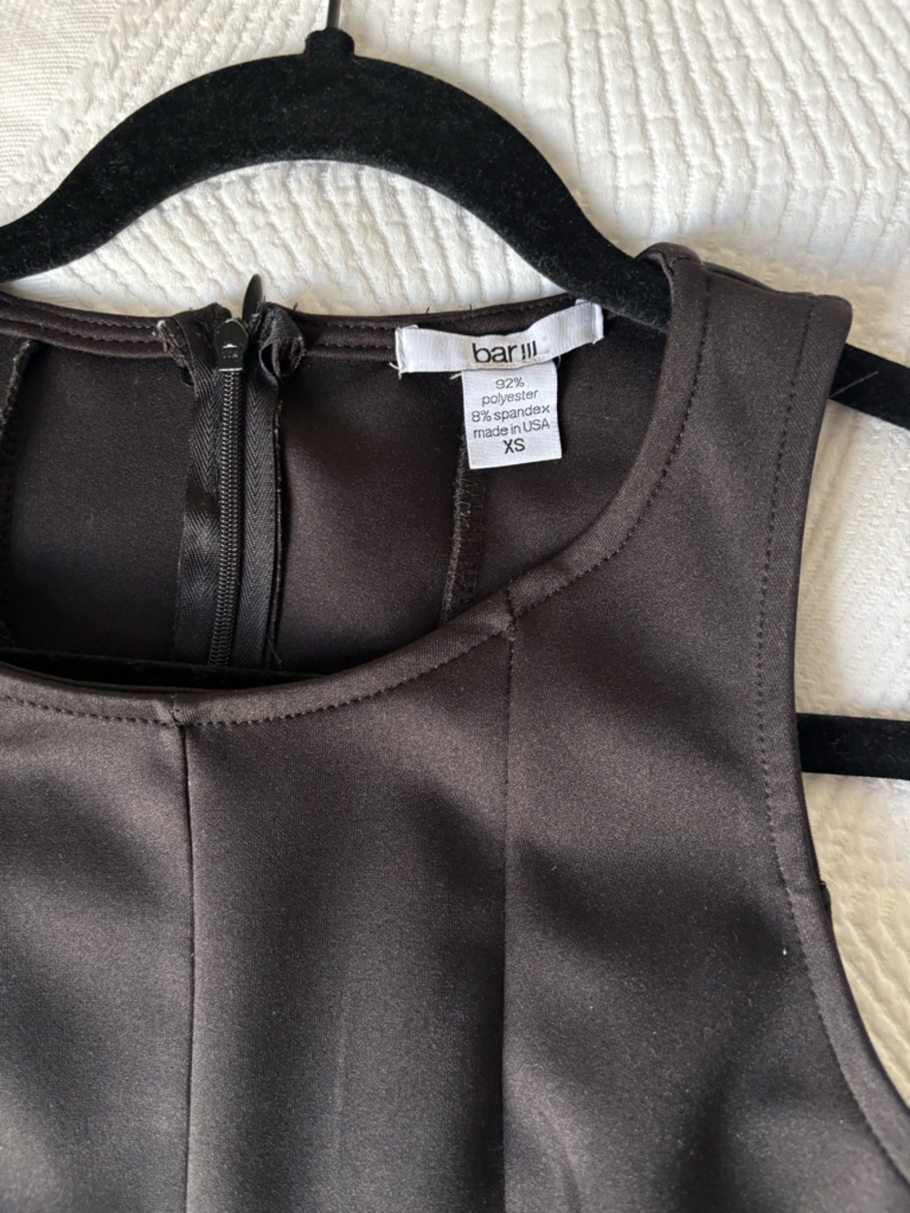 Black Sleeveless Fit-and-Flare Dress - Picture 5 of 5